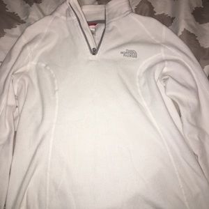 Small White Northface fleece pullover